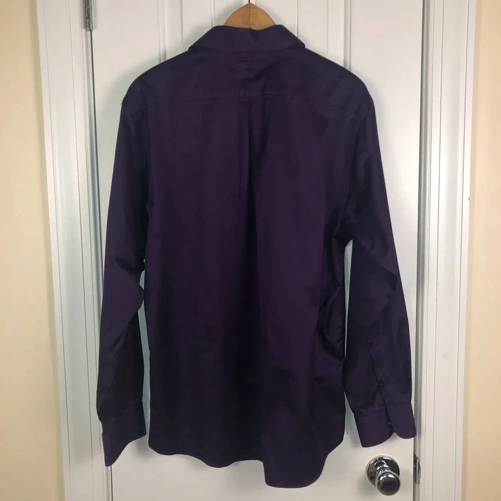 Murano Liquid Cotton Shirt Mens L/S Button Up Size 16.5 / 35 Academia Whimsigoth - Picture 2 of 7